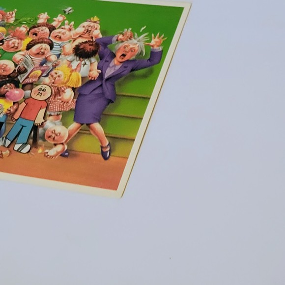 Vtg Garbage Pail Kids Topps 5x7 Giant Sticker #15 "Senior Class" 1986 Rare. - Picture 6 of 7